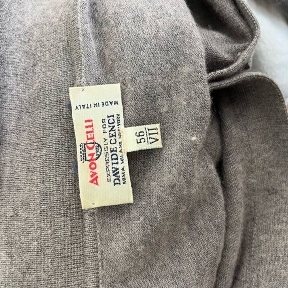 Davide Cenci by Avon Celli Cashmere Pop Over Polo Sweater - Picture 6 of 8